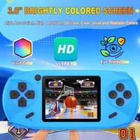 Beijue 16 Bit Handheld Games for Kids Preloaded 220 Retro Video Games - Blue - image 3