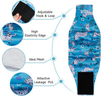 Washable Belly Bands for Male Dogs, Reusable Dog Diapers Male - Medium (15"-17") / Dalmatian-Print - image 2