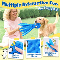 KIPRITII 9 Pack Puppy Toys Set for Small Dogs - 9 Pack (Octopus-Shaped) - image 3
