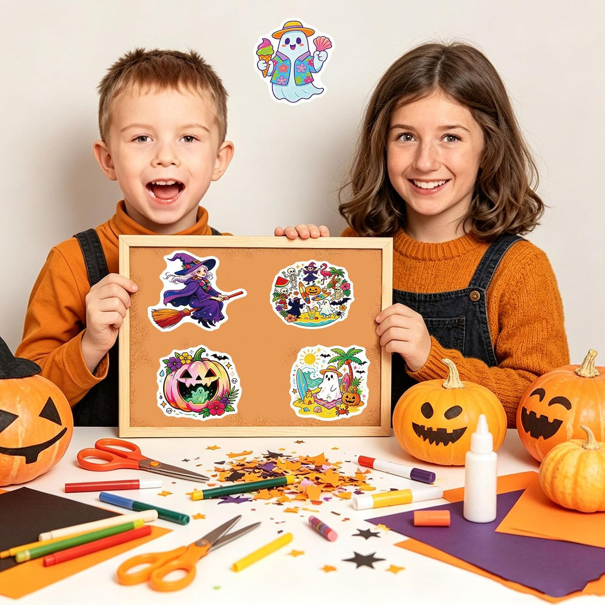 100PCS Vintage Christmas Stickers - Summerween - image 4