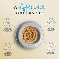 Reveal Entrées Natural Wet Cat Food Paté, Grain-Free with Added Vitamins & Minerals, Carrageenan-Free Tuna Fillet with Mackerel Paté Recipe (24 x 2.47 oz Cans)