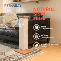 PETKARAY Couch Corner Cat Scratcher - Beige / Corner - image 3