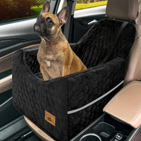 Dog Car Seat for Small/Medium Dogs, Memory Foam Dog Booster Seat - Black / Medium