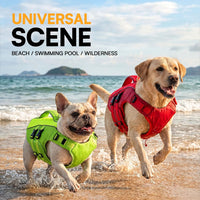 Dog Life Jacket Medium,Ripstop Dog Flotation Vest for Medium Dogs – Essentials for Dogs - Medium / Red - image 4