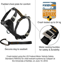Kurgo Enhanced Strength Tru-Fit Smart Harness - Black / X-Small - image 2