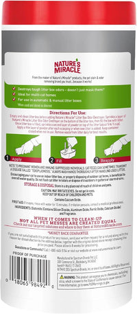 Nature's Miracle Cat Litter Box Odor Deodorizer Powder - image 2