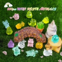 Mini Resin Duck Colorful Miniature Figures Micro Fairy Garden - 200 Luminous Animals - image 3