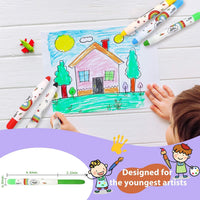 Lebze Washable Jumbo Crayons - 6 Colors - image 4