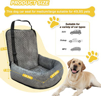 Dog Car Seat for Small Medium Dogs - Gray / Small - image 2
