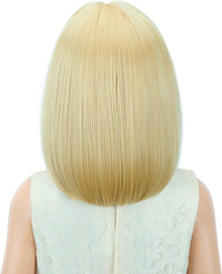 PATTNIUM kids dark blue short bob wig, synthetic with adjustable cap - view 31