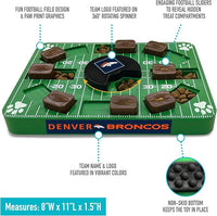 Pets First NFL Denver Broncos Puzzle, Interactive Dog Treat Puzzle Toy