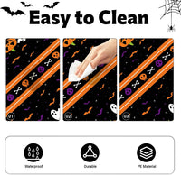 Childom 3 Pack Black and Gold Tablecloths for Events - Halloween Black - image 3