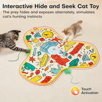 Potaroma Hide and Seek Interactive Cat Toys – Essentials for Cats - Graffiti Cover / 1 Count - image 2