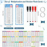 13 Pcs Multiplication Flashcards 0-12 - Multiplication and Division - image 2