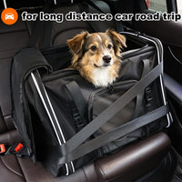 25x17x17 Extra Large Expandable car cat Carrier with a Litter Box – Essentials for Cats - 24.0"L x 17.0"W x 17.0"H / low side litter box - image 4
