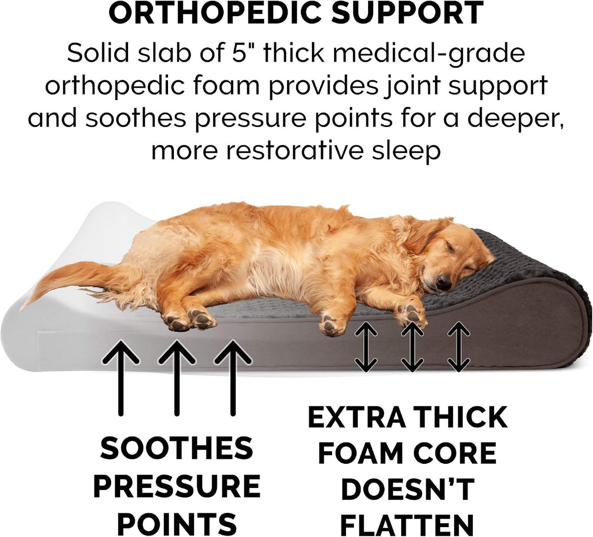 FurHaven Orthopedic Dog Bed for Large Dogs - Giant/XXXL / Chocolate - image 4