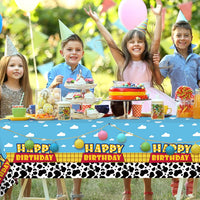 Ragnhild 3 Pack Cow Print Birthday Party Supplies Cow Pattern Printed - Blue / 1 - image 3