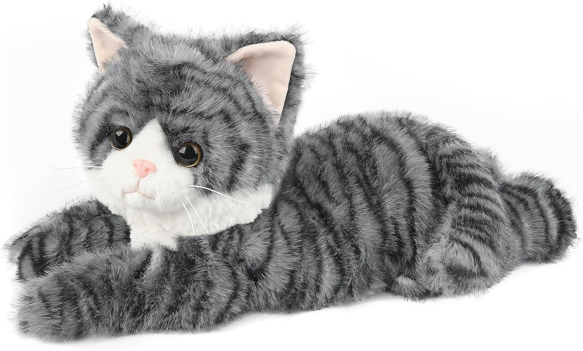 Highland Cow Stuffed Animals - Gray Tabby Cat