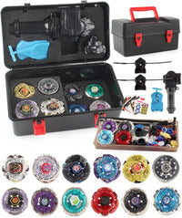 12 Metal Fusion Spinning Tops and 3 Launchers - 12pcs Set