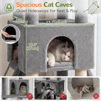 Globlazer Z78 Heavy Duty Cat Tree for 20lbs Large Adult Cats - Light Grey / 54 inch - image 2