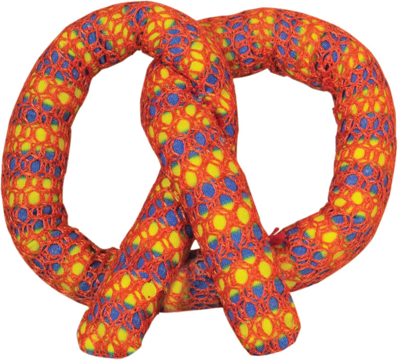 Catstages OrkaKat Wiggle Worm Dental Cat Chew Toy with Catnip - Pretzel / One Size (Pack of 1)