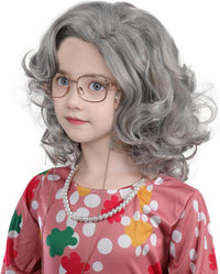 MUPUL kids long black braided wig with bangs for Halloween costumes - view 32