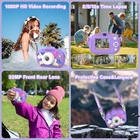 Kids Camera Toddler Toys for Girls Boys Aged 3-12 - Purple - image 4