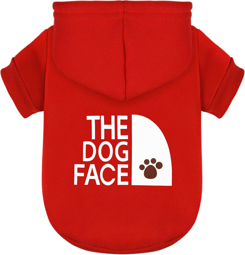Blue Chihuahua Dog Hoodie: Keep Your Pup Warm and Stylish with a 'The - S-(3~5.5lb) | Chest(~15.7") / Red