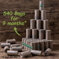 Greener Walker Poop Bags for Dog Waste-540 Bags - Brown / 1 Count (Pack of 540) - image 2