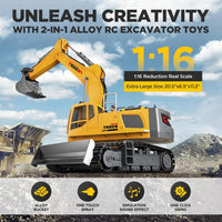 KIDMARKT 21" Large RC Excavator Toy - Large Excavator - image 2