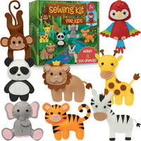 Craftorama Sewing Kit for Kids - Wild Animals