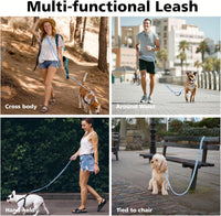 8.5ft Hands Free Dog Leash Adjustable for Medium Dogs - 8.5ft / Blue - image 3