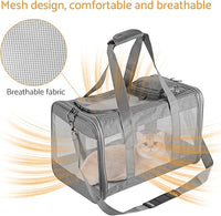 Airline-Approved Pet Carrier Cat Carrier Dog Carrier - Stylish Lightweight, Handheld & Crossbody, Honeycomb Support, Anti-Escape Design for Travel, Walks & Daily Outings