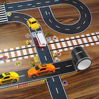 Quadafy road tape for kids, 3 rolls of 2 inch race track and roadway tape - view 4