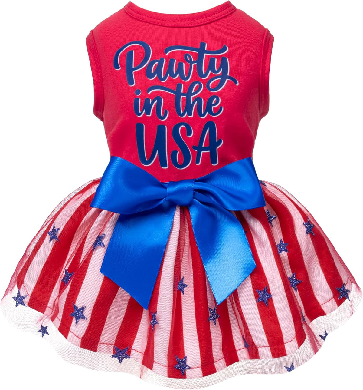 Fitwarm Birthday Girl Dog Tulle Dress - XX-Small / Pawty in the USA