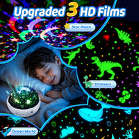 Staryou Dinosaur Toys, Remote+ 3Films+ 93Effects Dinosaur Toys for Kids 3-5 – Fun for Kids & Family - White - image 2