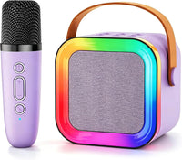 Mini Kids Karaoke Machine Ages 3-12 - Purple - 1 Mic
