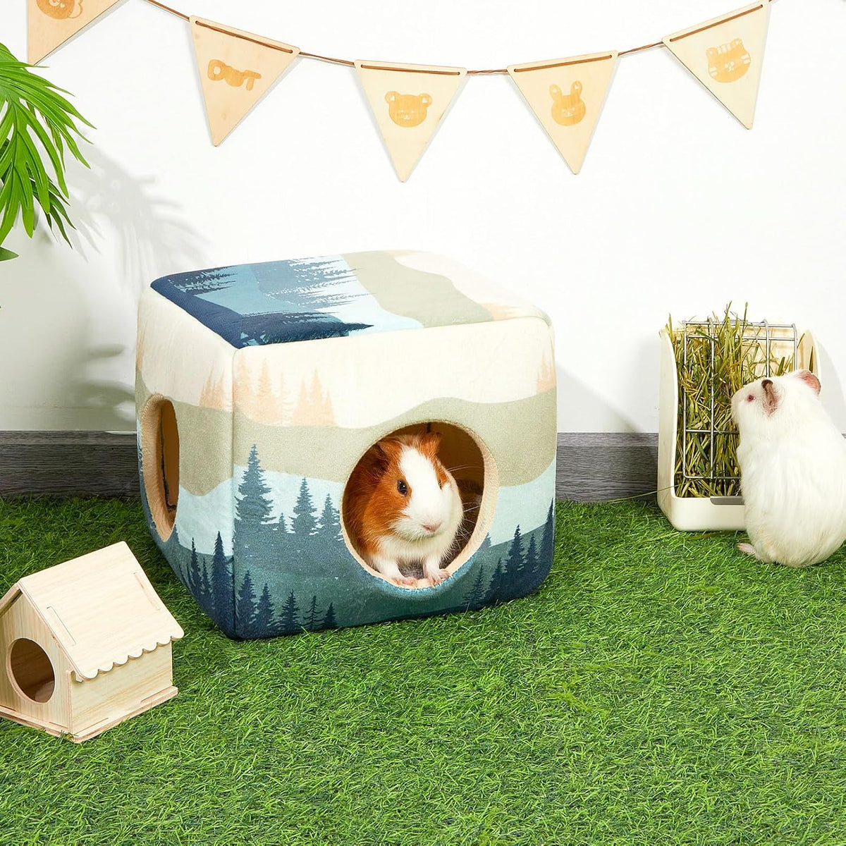 Bienbee Guinea Pig Hideout - Forest Landscape - image 2