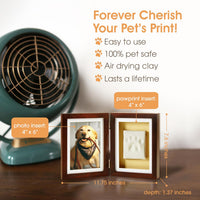 Pearhead Pet Paw Print Frame with Clay Impression Kit - Espresso Clay Print Table Top Frame - image 3