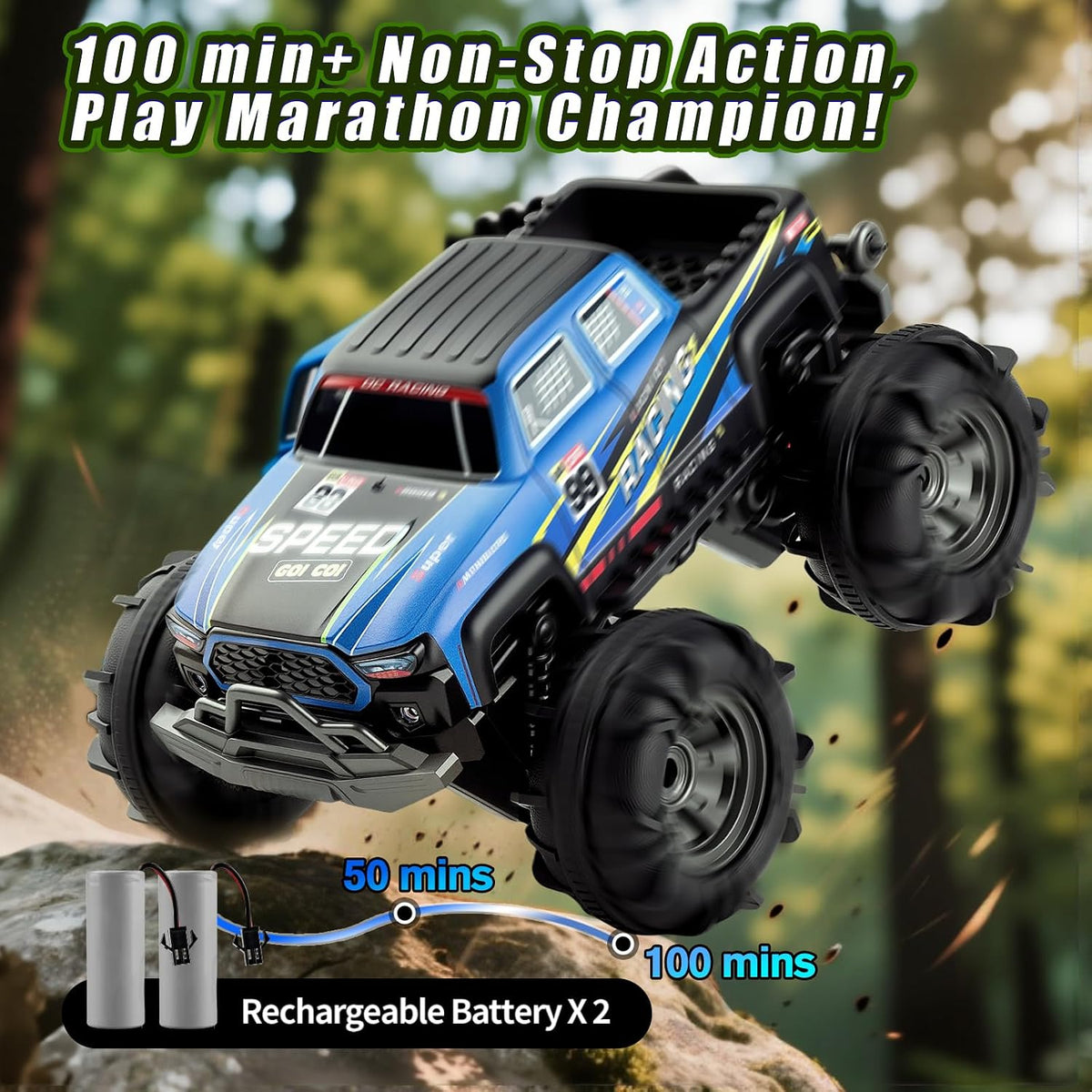 Calefwe amphibious RC monster truck with brick-built shell and gesture control watch - view 10
