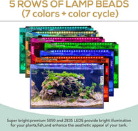 hygger 18W 24/7 Lighting Aquarium LED Light - 22W for 24~30inch Tank - image 2