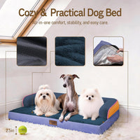 Comfort Expression Orthopedic XL Dog Bed for Large and Extra Large - Tangerine Twilight / 36"L x 27"W x 7.5"Th - image 4
