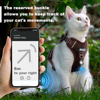 Cat Harness, Cat Harness and Leash for Walking - Brown / S(4-6lb) - image 4