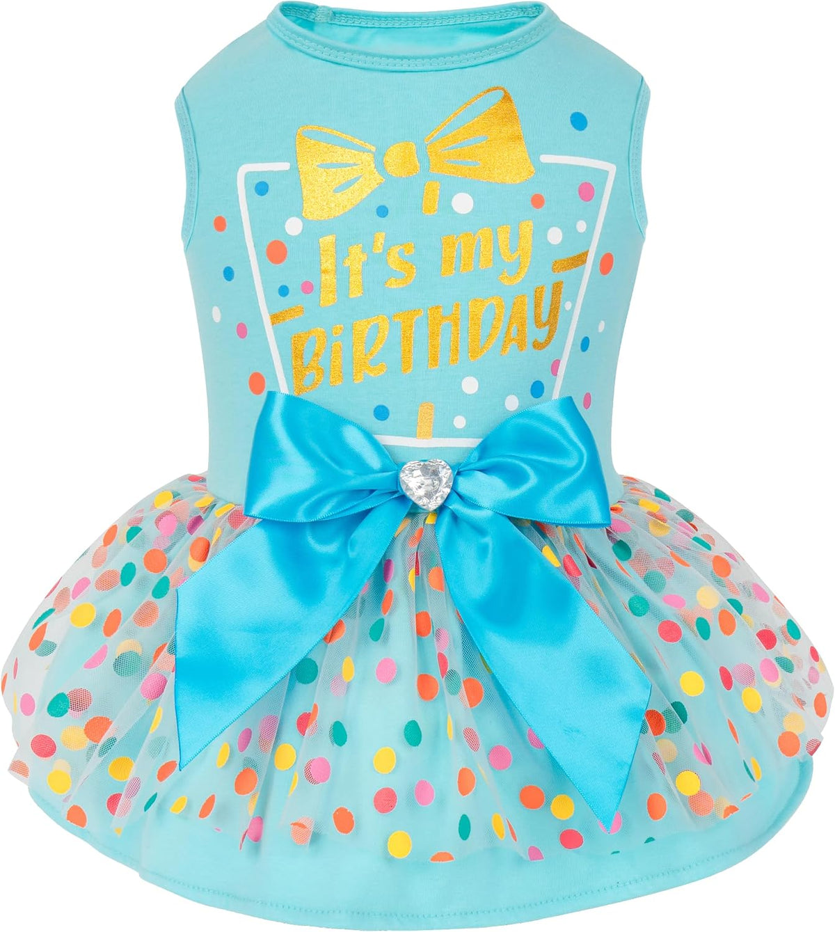 Dog Halloween Dress, Pumpkin Print Tulle Outfit with Hair Bow, M – Essentials for Dogs - Birthday / Large