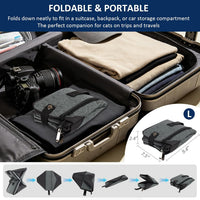 HiCaptain Portable Travel Litter Box for Cats - Grey-Grey / Large - image 4