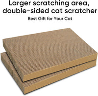 Cat Scratcher, 5 Packs in 1 Cardboard Box Cat Scratching Pad, Large – Essentials for Cats - 4 Packs Refill - image 4