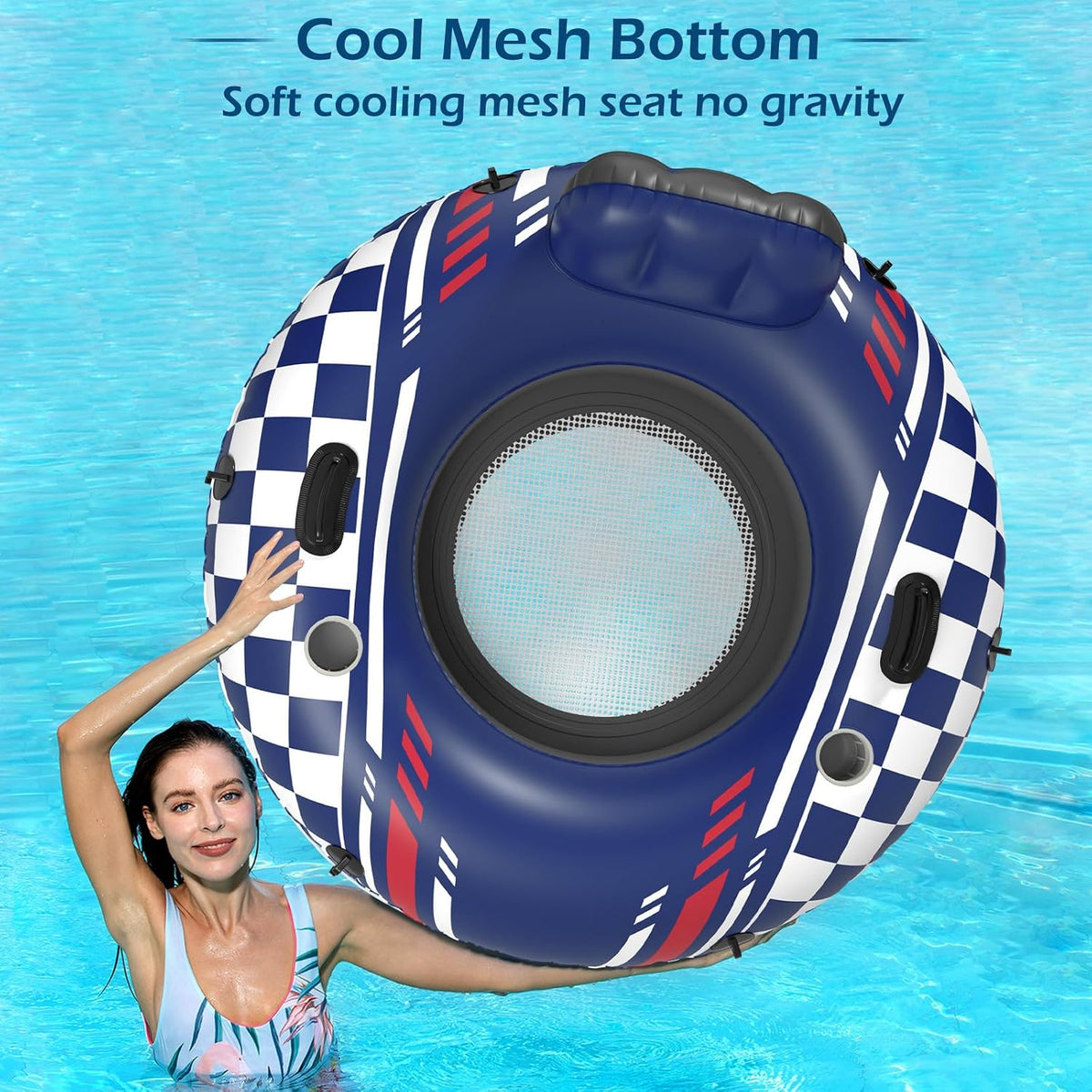 Jasonwell Inflatable River Tube Float - Large / Darkblue - image 4