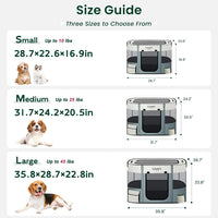 Love's cabin Pet Puppy Dog Playpen - Gray green with Pad / Small - image 2