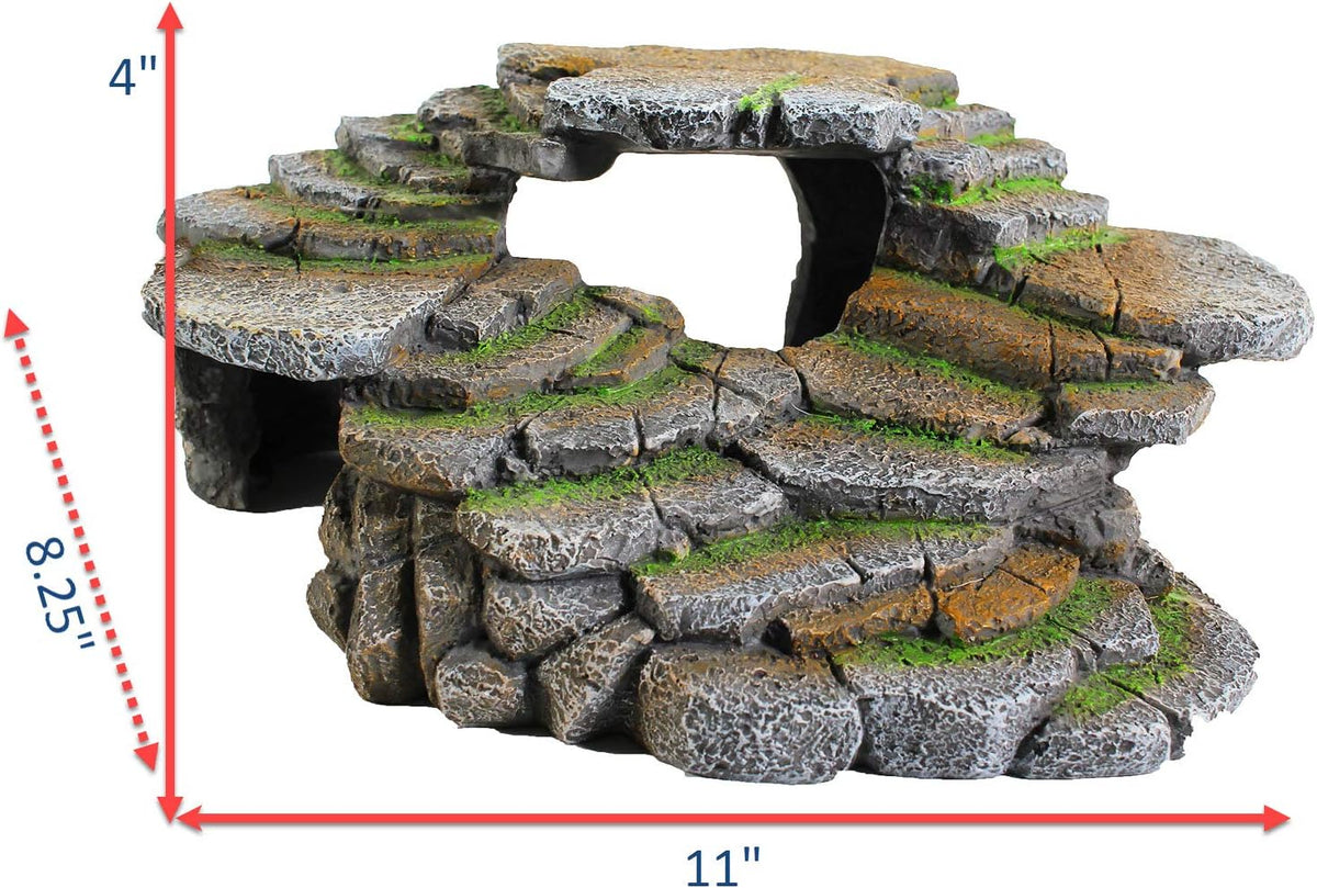 PENN-PLAX Reptology Shale Scape Step Ledge & Cave Hideout - Large 1 - image 2