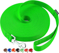 Long Dog Leashes for Training 15/20/30/50/100FT Lead for Medium Small - 3/4 Inch x 20 Feet / Green